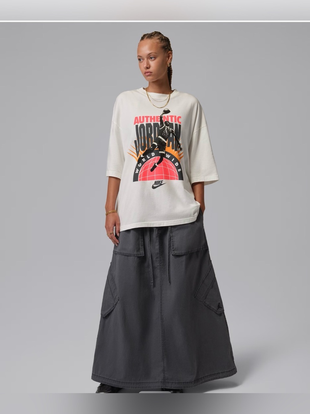 Nike Jordan Chicago Parachute Skirt - Picture 7 of 14